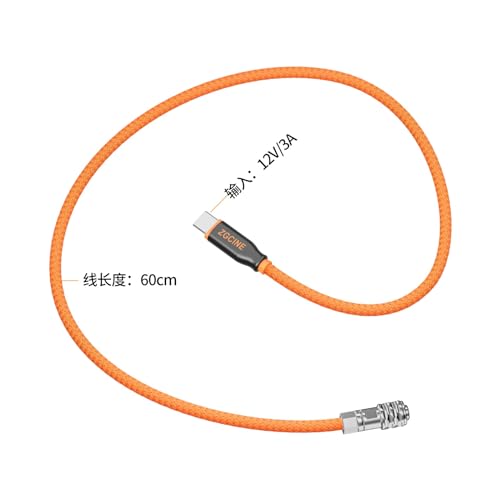 ZGCINE PD-BMD USB-C PD Power Cable for BMPCC 4K/6K Cameras | USB-C PD external power for Blackmagic Pocket Cinema Camera 4K/6K, useful for long video, time-lapse and streaming.