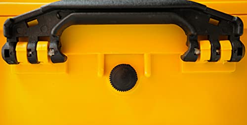 MEIJIA Portable Waterproof Hard Camera Case, Dry Case with Customizable Fit Foam, Protection for camera, drones,telescopes,18.5 x14.06x6.93inches(Yellow) - color: Yellow