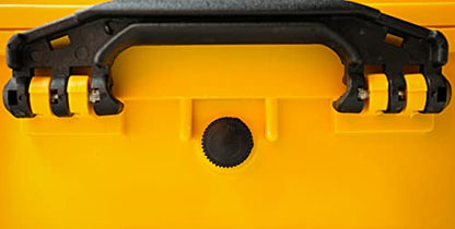 MEIJIA Portable Waterproof Hard Camera Case, Dry Case with Customizable Fit Foam, Protection for camera, drones,telescopes,18.5 x14.06x6.93inches(Yellow) - color: Yellow