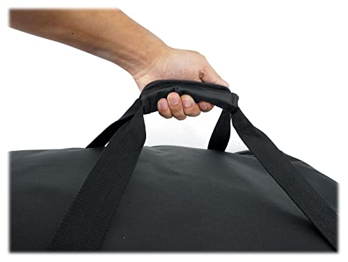 Rockville TB12 v2 Rugged Speaker Bag Carry Case Fits Yamaha DXR12 and QSC K12.2 12" Speakers and other Similar Sized PA Systems | Stand Holder Pocket, Interior Straps, Water Resistant, Dual YKK Zippers, Thick Foam Padding, Dual Handles - style: 12 - Inche