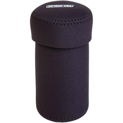 OP/TECH USA Fold-Over Neoprene Lens Pouch – Camera Lens Case for safe Lens Cover storage, Great for Photography & outdoor shoot, Keeps your Lens secure with No-Lose Lid-306 (Black) - Made in USA - size: 306