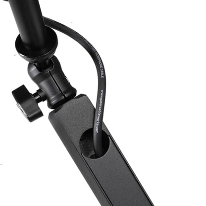 Shure by Gator Premium Low-Profile Desktop Mic Boom Stand; Fully Adjustable for Podcast, Streaming, and Home Office Setups (SH-BROADCAST2)