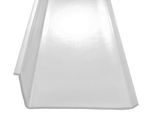 Beam Lighting Under Cabinet Light Cover Replacement | White Ribbed Acrylic Diffuser (L-Shaped, 18") - size: 18", style: L-Shaped