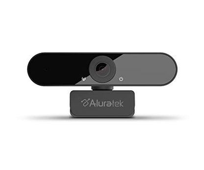 Aluratek HD 1080P Video Webcam (AWC03F) Full HD Webcam with Built-in Microphone, Autofocus, and Adjustable Clip Perfect for Streaming, Video Calls, and Online Meetings Video and Audio - style: AWC03F