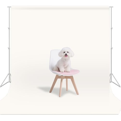 Ivory Photo Backdrop for Photoshoot, Ivory Background for Portrait, Product Photography Fashion Shoot Festival Celebrations 10x10FT - color: Ivory, size: 10X10 FT