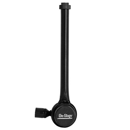 On-Stage KSA8585 Keyboard Accessory Tray & Posi-Lok Mini Microphone Boom Arm, Black
