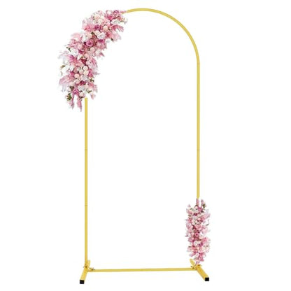 6 FT Metal Arch Backdrop Stand, Wedding Arch Frame for Parties, Birthday, Baby Shower, Graduation, Wedding, Bridal Shower, Arch Decoration of Garden, Floral, Balloon - size: 6FT-N
