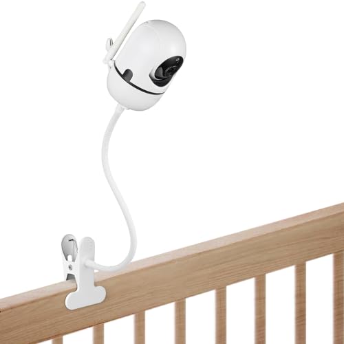 Flexible Baby Monitor Mount Compatible with HelloBaby HB6550/HB6560/HB6240/HB6148/HB6339/HB66/HB65/HB40, ANMEATE 549/SM935E, 15.75" Gooseneck Arm Baby Camera Mount Without Tools or Wall Damage