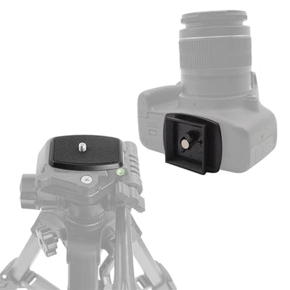 2 Pcs 42mm Tripod Quick Release Plate Camera Mounting Adapter Parts Replacement, QR Plate Replacement for Promaster 6100 6160 Hakuba S-4500 Velbon Sherpa Tripod Mount 1 5/8 - size: 42 mm