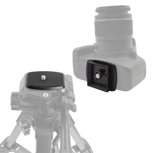 2 Pcs 42mm Tripod Quick Release Plate Camera Mounting Adapter Parts Replacement, QR Plate Replacement for Promaster 6100 6160 Hakuba S-4500 Velbon Sherpa Tripod Mount 1 5/8 - size: 42 mm