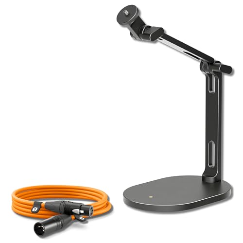 Rode DS2 Desktop Studio Arm for Microphones with Rode Premium XLR Cable (10' Orange)