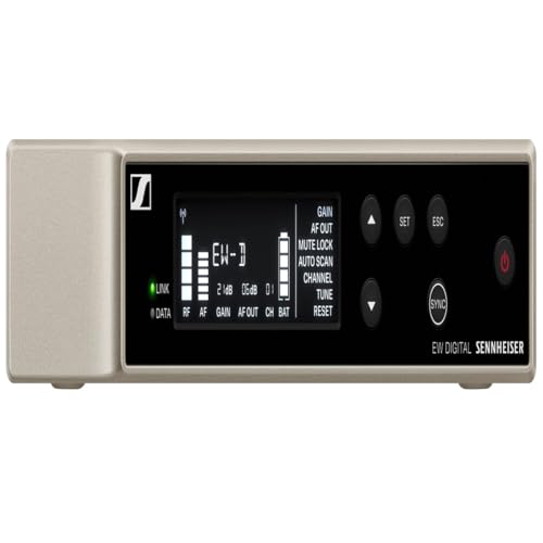 Sennheiser Pro Audio EW-D ME2 Lavalier Microphone Set, XLR Connectivity, 56 MHz Bandwidth, Automated Setup, UHF Transmission, Noise Elimination, Interference Reduction, Reliable Connections - style: R1-6