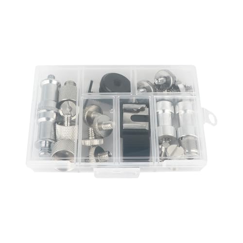 CAMVATE 30PCS Camera Screw Mount Set 1/4 to 1/4,3/8,5/8 Camera Mount Adapter