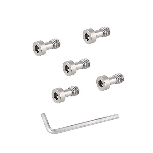 CAMVATE 1/4"-20 Camera Screw with Hexagon Socket Head for Tripod Baseplate | 5 Pieces