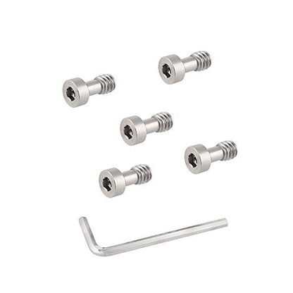 CAMVATE 1/4"-20 Camera Screw with Hexagon Socket Head for Tripod Baseplate | 5 Pieces