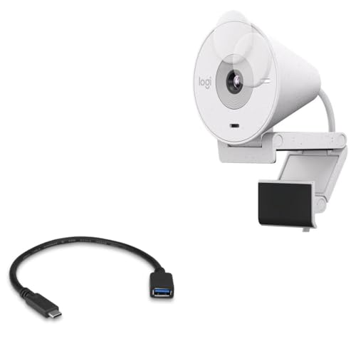 BoxWave Cable Compatible with Logitech Brio 300 - USB Expansion Adapter, Add USB Connected Hardware to Your Phone
