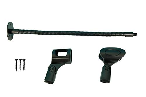 SpinTech Desk Mounted Adjustable Gooseneck for Microphone Mount that Screws in to Tables Podiums (13)
