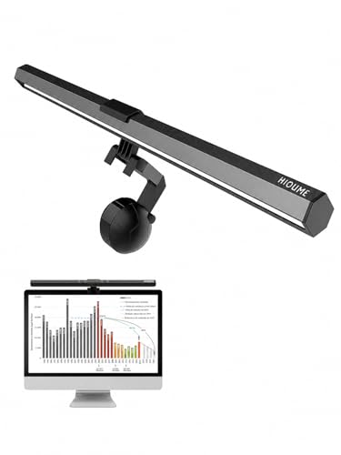 Monitor Light Bar, USB Powered LED Computer Light for Desk/Office/Home, 3 Adjustable Color Temperature, 10 Dimming Brightness Levels, No Screen Glare, Black - size: For Desktop PC