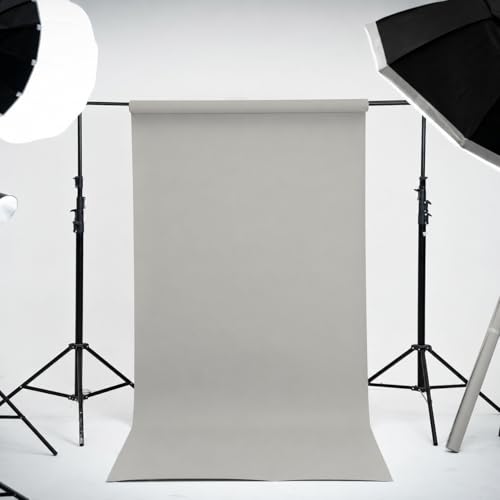 Kate Seamless Paper Backdrop for Photography Light Grey Photo Backdrop Paper (86''x32.8' Pursuit Grey) - color: Pursuit Grey, size: 86''x32.8'