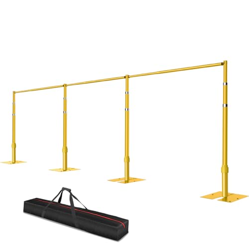 Pipe and Drape Backdrop Stand, 8.9x30ft Heavy Duty Adjustable Background Frame with Metal Base, Back Drop Holder for Parties Photography Wedding Photoshoot Decoration - Gold - color: Gold, size: 8.9x30ft