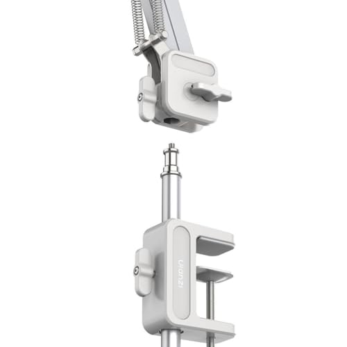 ULANZI TH04 Overhead Camera Mount with Magic Arm and 1/4" Ball Head, 360° Rotatable Camera Desk Mount, Desk Tripod with Uka Quick Release Setup for DSLR Cameras/Webcam/iPhone/Ring Light/Microphone