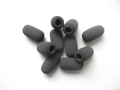 Microphone Covers Compatible with Lightspeed Aviation Pilot Headset Mic Windshield Foam Sponge Windscreen Pack of 10 x