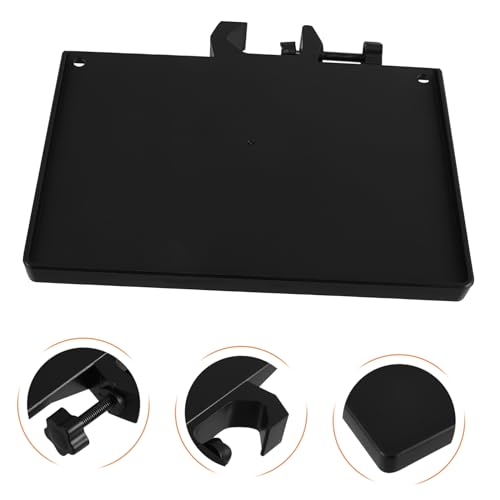 Angoily 4pcs Durable Multi Functional Desk Mount Tray for Microphone Xlr Cables and Sound Card Lightweight Gear Organizer for Recording Live Streaming and Daily Use
