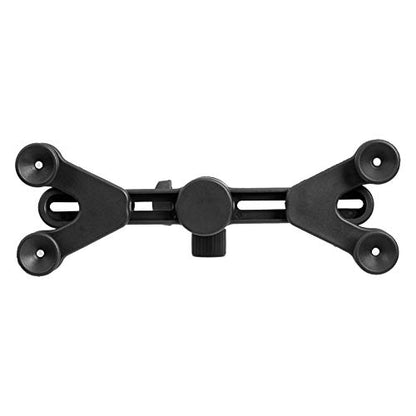 Amazon Basics Adjustable Tablet Holder for Music Stand, Secure Portable iPad Holder with 360 Degree Swivel, Fits 7-11" Screens, Black