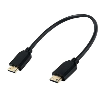 4K Mini HDMI to Mini HDMI Cable 9.84inch, High Speed 10.2Gbps Compatible with Camera,Camcorder to HDTV, Monitor, Display (Male to Male)