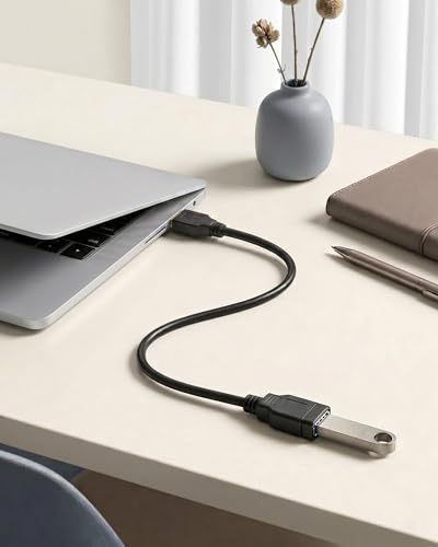 Meokse 12FT USB 3.0 Extension Cable - Compatible with Webcam, Camera, Phone, USB Hub, Mouse, Keyboard, Printer, Hard Drive, VR - color: 12FT/4M