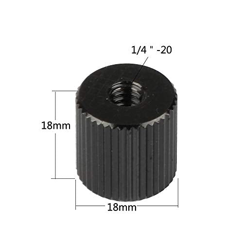 CAMVATE 1/4"-20 Female Screw Double Thread Adapter for Extension Arm - 2039 (Pack of 2) - size: 1/4" (Pack of 2)