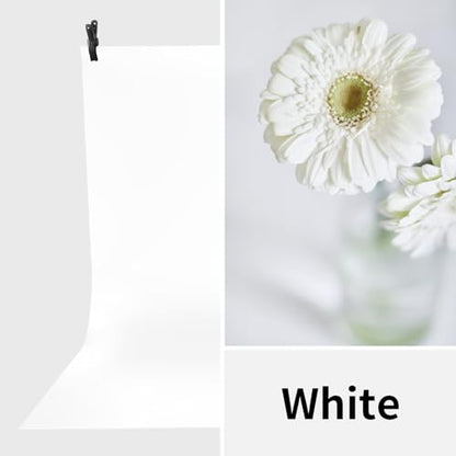 Meking 39.37x78.74 inch PVC Backdrop, Matte White Background for Photography Vinyl Backdrops for Product Photography,Portrait Shoots and Photo Studio - color: Matte White