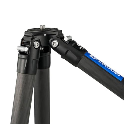 Leofoto 42" Lightweight Carbon Fiber Travel Tripod, Professional Compact Tripod for Camera DSLR Video, Max Load 13Lbs/6KG (LS-224CX) - color: LS-224CX:Max Load 6KG-4 Sections