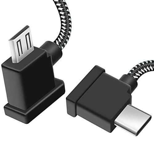 1FT Micro to USB C Remote Controller Cable for IPhone 17/16/15//Pro Max, DJI Mavic Mini, Mini SE, 2 Pro/Zoom,Mavic Air/Pro, Spark, DJI Drone to Tablet Cable OTG Data Cord Accessories (USB C Connector) - size: 1FT(12in), style: Micro to USB C