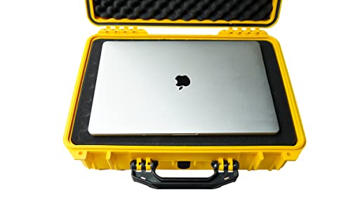 MEIJIA Portable Waterproof Hard Camera Case, Dry Case with Customizable Fit Foam, Protection for camera, drones,telescopes,18.5 x14.06x6.93inches(Yellow) - color: Yellow