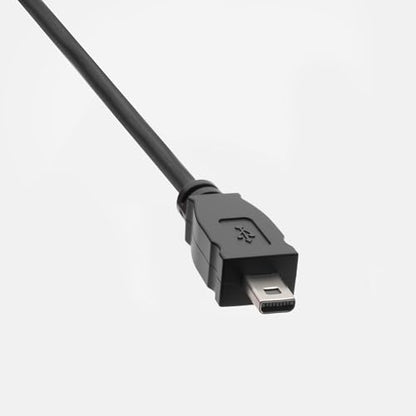 Replacement USB 2.0 to Mini USB 5-Pin Cable Suitable for Nikon, Canon, Sony, GoPro Hero 3/3+/4, Compatible with DSLR Cameras, External Devices, High-Speed Transfer & Charging, 59”