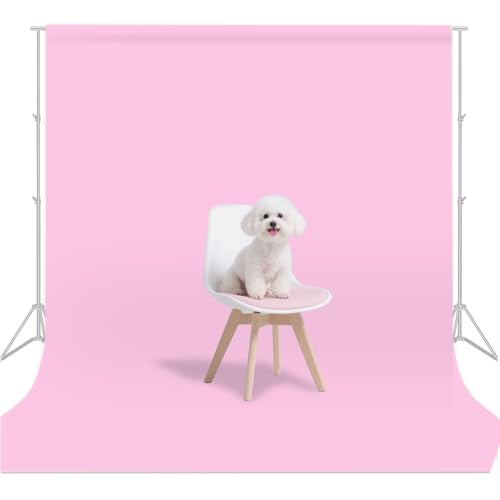 Pink Backdrop for Photoshoot, Pink Background for Portrait, Product Photography Beauty Fashion Shoot Party Celebrations 6x9FT - color: Pink, size: 6X9 FT