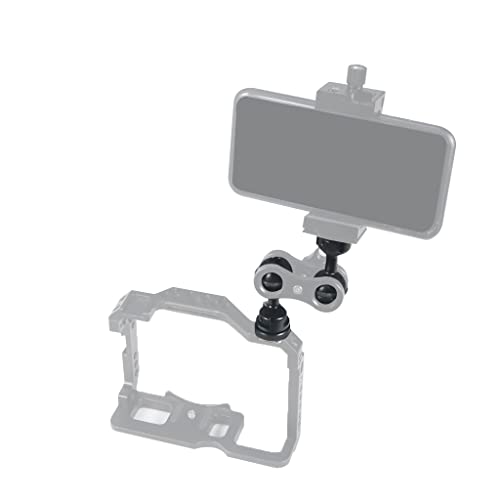 1 Inch Ball Mount Head Adjustable Adapter with Cold Shoe Base for Underwater Camera Case Video Flash (Kit A) - color: Kit A