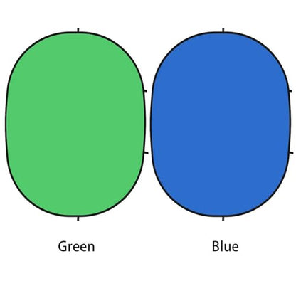 5x6.6ft/1.5×2m Chromakey Backdrop, 2-in-1 Green Screen and Blue Screen, Collapsible Pop Up Reversible Background for Photography Studio, Live Streaming, Video Shooting, YouTube(Green/Blue) - color: Green/Blue, size: 5x6.6ft