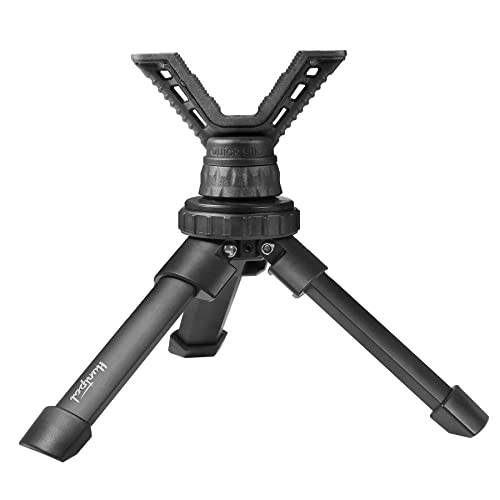 HUNTPAL Portable Shooting Stick Tripod Gun Rest | Portable, Adjustable Height, Compact Aluminum Construction, For Range Table Shooting Target Practice - color: Tripod-601: 6.1"-7.9"
