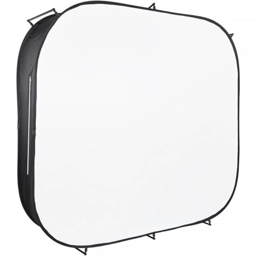 Glow 7 x 8 ft Illuminated White Photography Background, 2-in-1 White Backdrop & Rear Softbox for High-Key Portraits, Product Photos & Video, Carry Bag, 1-Year Limited Warranty - size: 7 x 8 ft