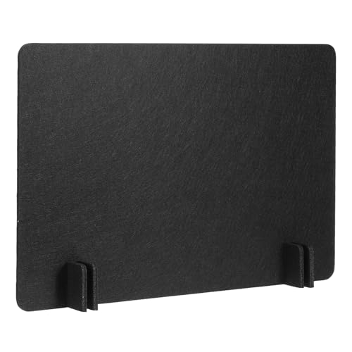 PATIKIL Desk Dividers 24" x 16", 1 Pack Desk Privacy Panel Freestanding Noise Reducing Partition Acoustic Panel with 4Pcs Support Feet for Testing Office Home Library, Black Style B - color: Black Style B, size: 24" x 16"