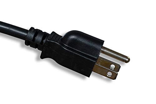 Cablelera AC Power Splitter Cable NEMA 5-15P 2X IEC-320-C13 SJT 6' AC Power Splitter Cord, Black (ZADA37MC-06) - size: 6'