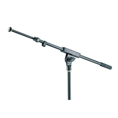 K&M - König & Meyer 21120.577.55 - Two-Piece Telescopic Boom Arm Extra Long - Smooth, Silent and Scratch Free Position Changes - Professional Grade for all Musicians - German Made - Black - size: 21120.577.55