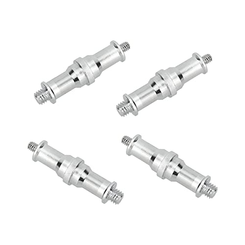 CAMVATE 1/4 to 3/8 Convertor Adapter Spigot Stud for Studio Light Stand | Ball Head, Wireless Flash Receiver, Trigger(4 Pieces)