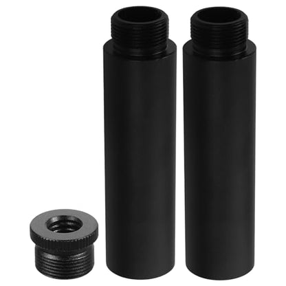 Kisangel Mic Stand Adapter and Microphone Extension Tube Set 5/8" to 3/8" Boom Arm Extension Rod for Desk Mic Stands, Live Streaming and Podcasting Accessories Kit