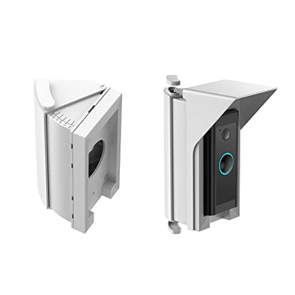 OLAIKE Video Doorbell Mount for Blink, Nest & Ring | Adjustable 30-60° Angle Wedge Kit with 3 Dedicated Base Plates | Eliminates Blind Spots | Compatible with Wired/Pro/4/3/2/1 & More Model - color: White