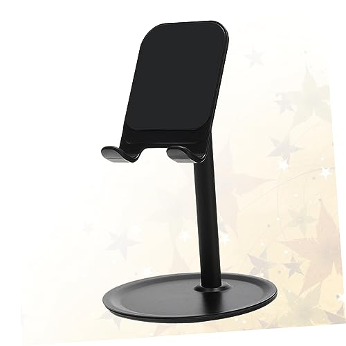 KALLORY Desktop Phone Bracket Height and Angle Durable and Slip Design for Use for Video Calls and Live Streaming - color: Black