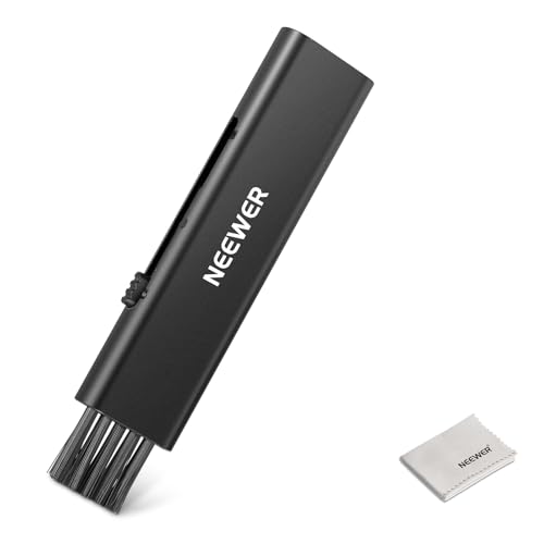 NEEWER 2 in 1 Camera Lens Cleaning Kit, 1x Lens Brush Pen + 1x Cleaning Cloth, for DSLR Camera, Electronics, Smartphones, Tablets, HM-45