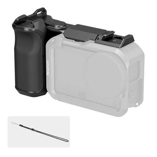 SmallRig Handle for DJI Osmo Action 6, Street Photography Side Grip with Shutter Button & Cold Shoe, Compatible with SmallRig Action 6 Cage 5887/5888, Wrist Strap Included for Street Photography-6259 - style: Grip
